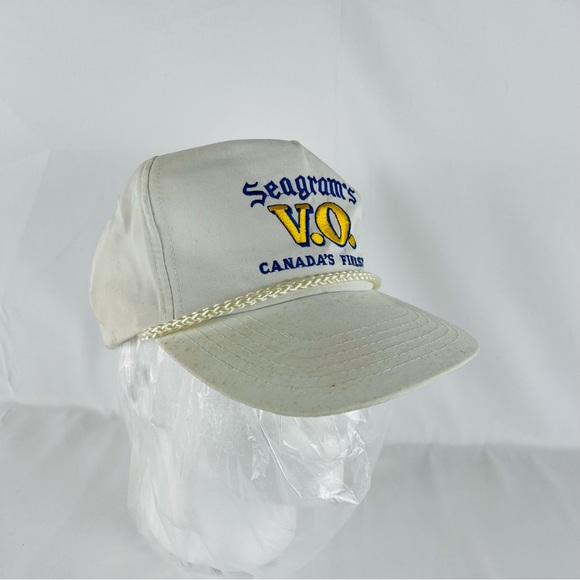 Vintage Seagram's V.O. CANADA’S FINEST Snapback Rope Hat Cap - Picture 1 of 15